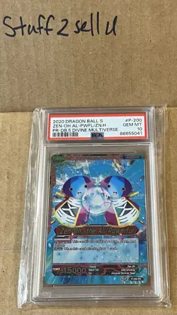 PSA 10 Zen-Oh All-Powerful Divine Multiverse Promo Card Super DBS Z DBZ Heroes - Image 4