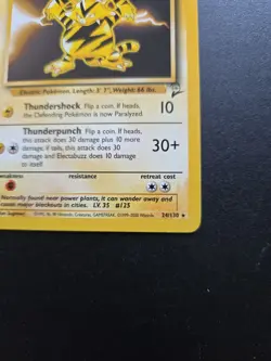 Electabuzz 24/130 Base Set 2 Rare Pokemon Card Non-Holo - Image 3