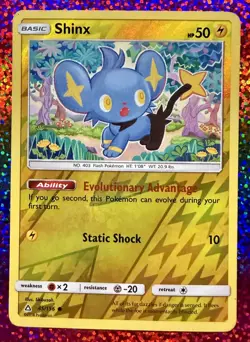 Pokemon Shinx 45/156 Reverse Holo 2018 Sun & Moon Ultra Prism TCG Card Free S&H! - Image 1