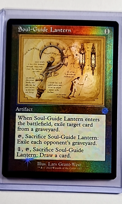 MTG Magic the Gathering Brother's War BRO Schematics Foil 117 Soul-Guide Lantern - Image 1