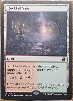 Rockfall Vale Innistrad: Midnight Hunt Near Mint NM MTG US Seller - Image 1