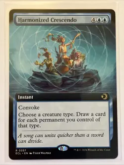 Harmonized Crescendo (Extended Art) | 357 | MTG | Lorwyn Eclipsed | Foil - Image 1