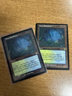 Misty Rainforest (Retro Frame) (Foil Etched) Modern Horizons 2 NM-M Unplayed - Image 2