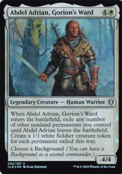 Abdel Adrian, Gorion's Ward Commander Legends: Battle for Baldur's Gate Foil NM - Image 1