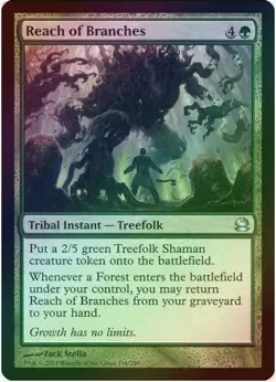 1 x Reach of Branches - Foil - Modern Masters-LP-Magic The Gathering-MTG - QXQ01 - Image 1