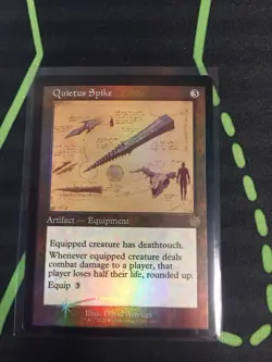 MTG Magic The Gathering Quietus Spike Schematic Foil BRR Retro Artifact - Image 1