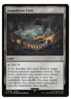 MTG Demolition Field Final Fantasy Commander (FIC) Uncommon Magic #0385 Unplayed - Image 1