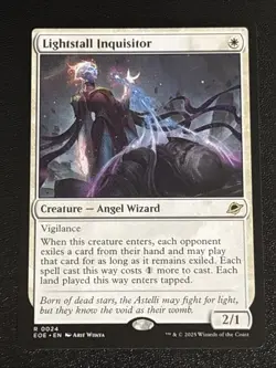 MTG Edge of Eternities Lightstall Inquisitor 0024 NM Rare - Image 1