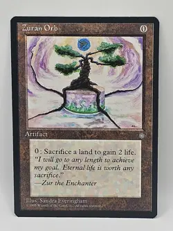 Magic The Gathering: Zuran Orb Ice Age 1995 Rare Uncommon NM / Never Played - Image 1