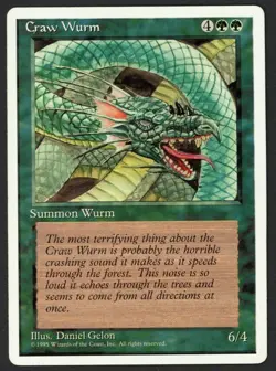 ***Craw Wurm*** MTG Alternate 4th Edition Magic Kid Icarus - Image 1