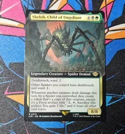 Shelob, Child of Ungoliant NM Extended Art MTG Lord Of The Rings Unplayed Magic - Image 1