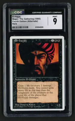 ***CGC 9 El-Hajjaj*** MTG Alternate 4th Edition Magic Kid Icarus - Image 1