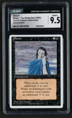 ***CGC 9.5 Gloom*** MTG Alternate 4th Edition Magic Kid Icarus - Image 1