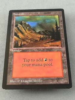 Mountain MTG Beta 299 (C)-Lightly Played Excellent-Vintage Magic: the Gathering - Image 3