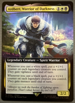 Ardbert, Warrior of Darkness Extended Art Foil 0164 MTG Final Fantasy Commander - Image 1