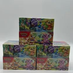 Lot of (3) Pokemon TCG Prismatic Evolutions Mini Tin Display Boxes Sealed - Image 1