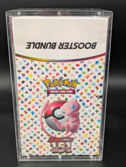 Pokemon 151 SV3.5 Booster Bundle Display Factory Sealed Case W/Acrylic Case - Image 1