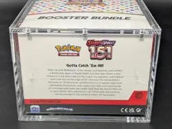 Pokemon 151 SV3.5 Booster Bundle Display Factory Sealed Case W/Acrylic Case - Image 3