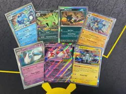 Pokemon Card Lot Of 7 stamped SVP cards, LATIAS LUCARIO NM - Image 1