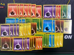 1st Ed Pokemon Cards Gym HERO/CHALLENGE NEO GENESIS WOTC Energy Lot 60 LP-NM - Image 1