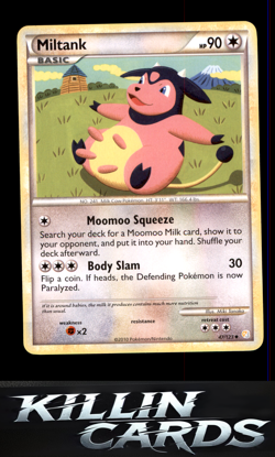 Miltank 47/123 Pokemon Uncommon HeartGold SoulSilver Card LP - Image 1