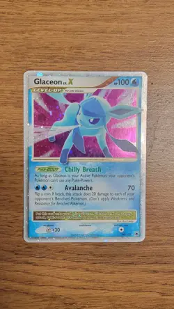 Pokemon Glaceon LV.X Majestic Dawn 98/100 Ultra Rare Holo Level Up Card - Image 1
