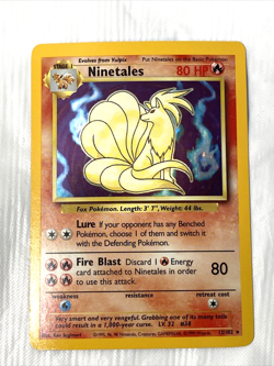 Pokemon TCG Ninetales Base Set 12/102 Holo Unlimited Holo Rare - Image 1