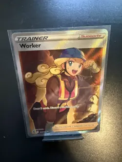 Worker 195/195 Pokemon TCG (Full Art) Sword & Shield - Silver Tempest - Image 2