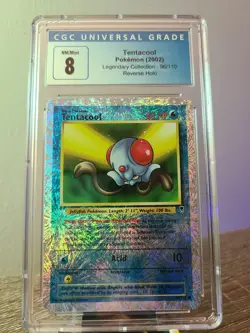 2002 Tentacool Pokemon Legendary Collection- 96/110 Reverse Holo Near Mint/Mint - Image 1