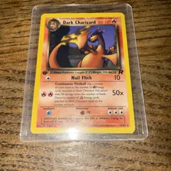 Pokemon TCG Dark Charizard 21/82 Base Set Non-Holo Rare Card LP - Image 1