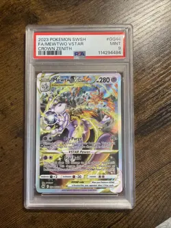 Pokemon Mewtwo VSTAR GG44/GG70 Crown Zenith Galarian Gallery Holo PSA 9 2023 - Image 1