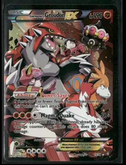 2015 Pokemon Double Crisis Ultra Rare Team Magma's Groudon EX 15/34 - Image 1