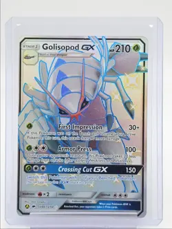 GOLISOPOD GX 2019 POKEMON SUN & MOON BURNING SHADOWS SHINY RARE SV48 Q0176 - Image 1