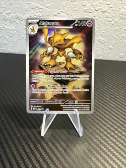 Alakazam 2025 Pokemon Mega Evolution Promo #009 Black Star Promo Holo - Image 3