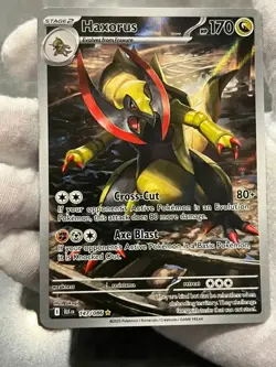 Pokemon TCG Haxorus 147/086 Black Bolt Illustration Rare Holo NM/LP - Image 3