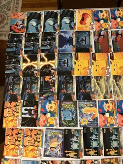 Pokemon 1999 Topps Mewtwo Strikes Back Movie Cards Pikachu Vacation ( 136 total) - Image 2