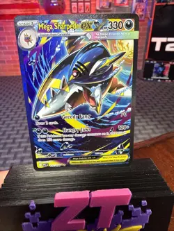 Pokemon Mega Sharpedo EX Illustration Rare Holo 127/094 Phantasmal Flames NM - Image 1