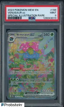 2023 Pokemon MEW EN Special Illustration Rare #198 Venusaur ex PSA 9 MINT - Image 1