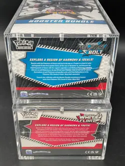2x Pokemon Black Bolt White Flare Sealed Booster Bundle Display Case W/Acrylic - Image 3