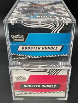 2x Pokemon Black Bolt White Flare Sealed Booster Bundle Display Case W/Acrylic - Image 5