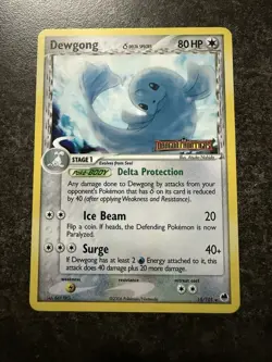 Dewgong Delta Species 15/101 Stamped Pokemon EX Dragon Frontiers Reverse Holo NM - Image 1