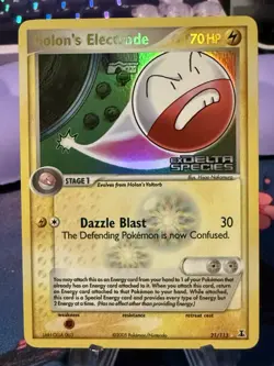 Holon's Electrode 21/113 Reverse Holo Rare Pokemon EX Delta Species Stamp - Image 1