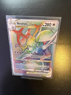 Arceus VSTAR 176/172 Rare Rainbow Brilliant Stars Pokemon Near Mint - Image 1