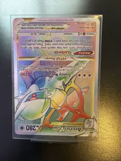 Arceus VSTAR 176/172 Rare Rainbow Brilliant Stars Pokemon Near Mint - Image 4