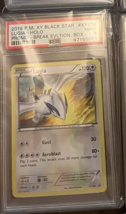 2016 POKEMON XY BLACK STAR English Promo Lugia XY156 PSA 9 Mint - Image 1