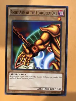 Yugioh Right Arm of the Forbidden One LDK2-ENY05 Common NM - Image 1