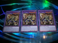 3x Fossil Warrior Skull Knight 1st Edition Common BLC1-EN130 Yu-Gi-Oh! - Image 1