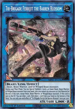 2021 Tin of Ancient Battles #MP21-EN196 Tri-Brigade Ferrijit the Barren Blossom - Image 1