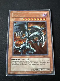 Red-eyes Black Metal Dragon Fmr-001 Heavily Played/damage - Image 1