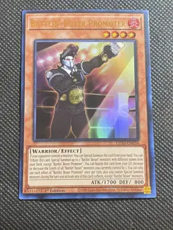 YuGiOh! - Battlin' Boxer Promoter LD10-EN034 Ultra Rare 1st Edition Near Mint - Image 1